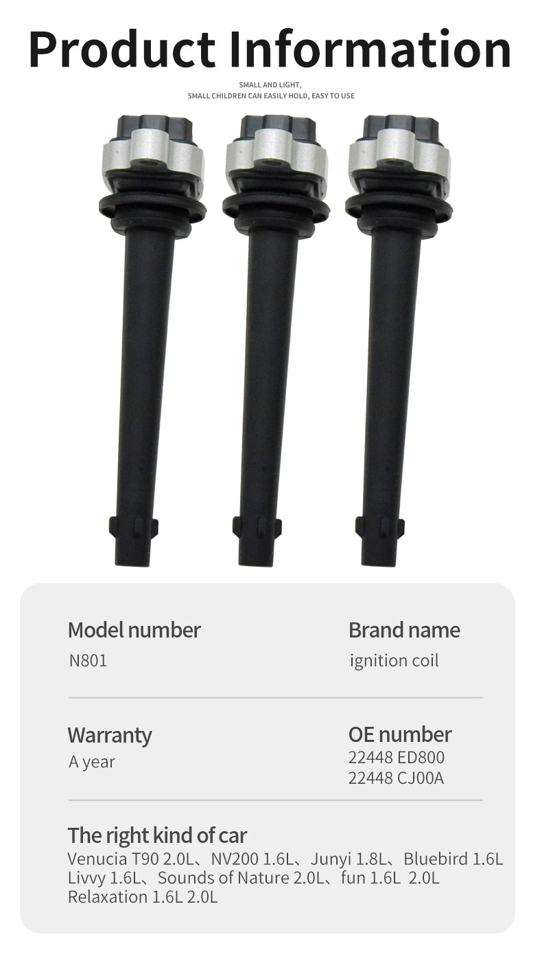 for Nissan Tiida 1.6 Qashqai Levina 2.0I Geniss Sylphy 1.6 March Tiida X -Trail Ignition Coil 22448-ED800